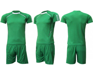 Форма футбольная подростковая зелено-белая