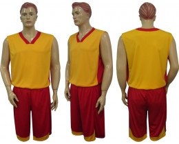 Форма баскетбольная Барс м1 желто-красная