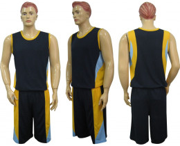 Форма баскетбольная Барс м3 темно-сине-желтая