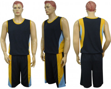 Форма баскетбольная Барс м3 темно-сине-желтая