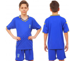 Форма футбольна дитяча CO-8172 Україна синя    