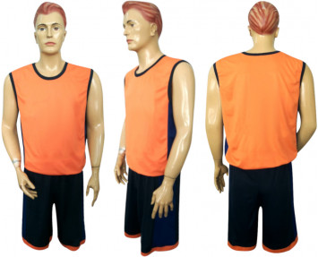 Форма баскетбольная Барс м5 оранжево-темно-синяя