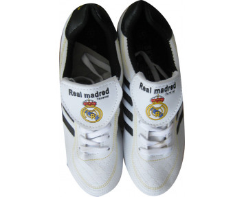 Бутсы Real Madrid 6871-6 бело-чёрные