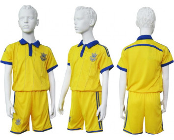 Форма футбольная CO-3900-UKR-14Y жёлто-синяя