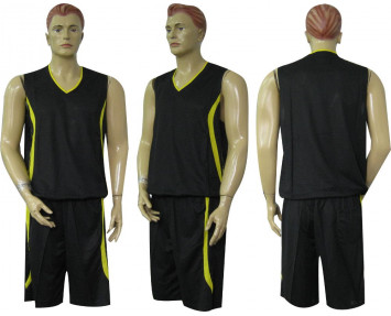 Форма баскетбольная CO-3864-BK черно-желтая