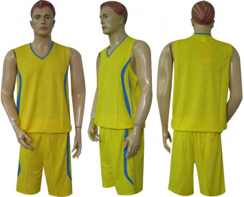 Форма баскетбольная CO-3864-Y желто-голубая