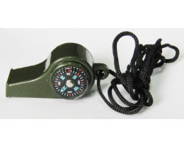 Свисток с компасом пластиковый Н3-1