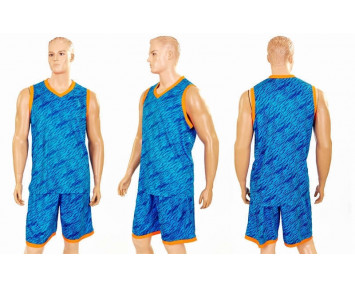 Форма баскетбольная LD-8003 голубо-оранжевая