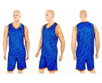 Форма баскетбольная LD-8003 сине-оранжевая