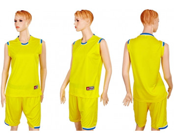 Форма баскетбольная женская LD-8096-W желтая
