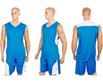 Форма баскетбольная мужская LD-8093 голубо-белая