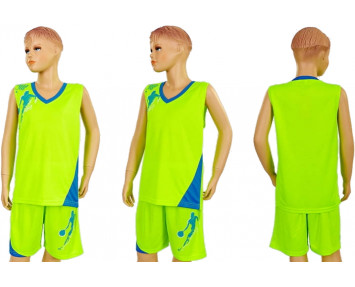 Форма баскетбольная подростковая LD-8081-T салатово-голубая