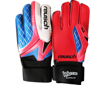 Перчатки вратарские  Reusch FB - 853-1 сине-розовые