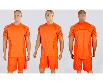 Форма футбольная подростковая ОО 10-06-В оранжево-серая