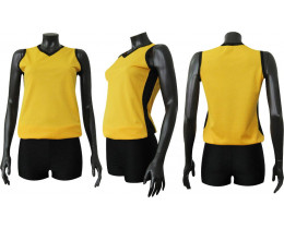 Волейбольная форма Барс м4 женская желто-черная
