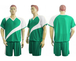 Футбольная форма Барс м9 зелено-белая