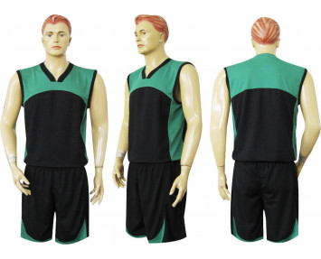 Форма баскетбольная Барс м1 черно-зеленая