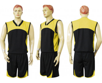 Форма баскетбольная Барс м1 черно-желтая