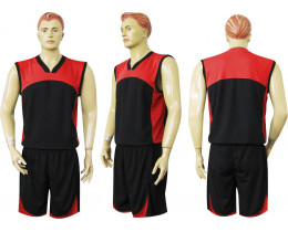 Форма баскетбольная Барс м1 черно-красная