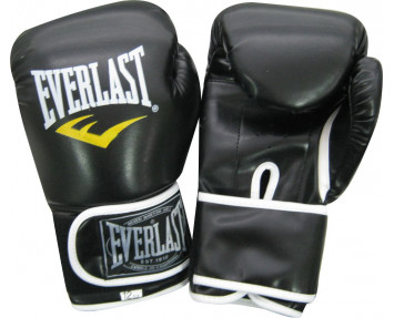 Перчатки боксёрские ELAST BO-3987-BK  черные