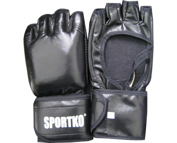 Перчатки бокс ПД5  с открытым пальцем  черные