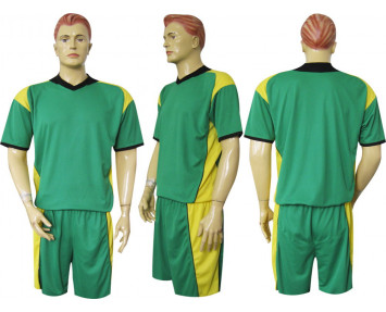 Форма футбольная м6 зелено-желтая