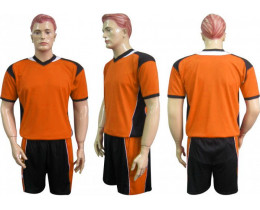 Волейбольная форма Барс м2 оранжево-черно-белая