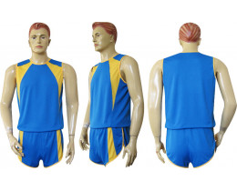 Форма легкоатлетическая Барс м1 голубо-желтая