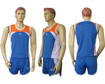 Форма для лёгкой атлетики Mizuno сине-бело оранжевые