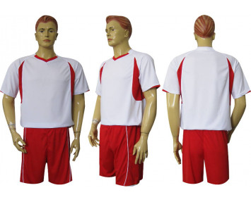 Футбольная форма Барс ф10 бело-красная