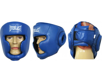 Шлем боксёрский с полной защитой BO-3954 PU ELAST синий