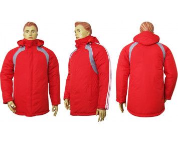 Куртка спортивная Барс м3 плащевая красно-серо-белая