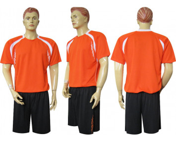 Форма футбольная ОО 31-56-OR оранжево-черно-белая