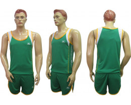 Форма для лёгкой атлетики Mizuno зелёно-белая