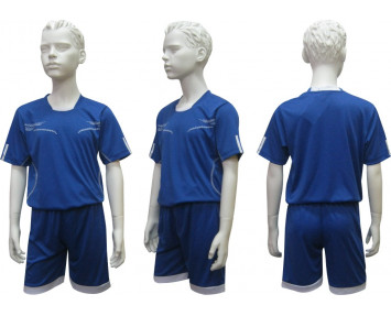 Форма футбольная детская 033 сине-белая