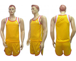 Форма для лёгкой атлетики Mizuno жёлто-белая