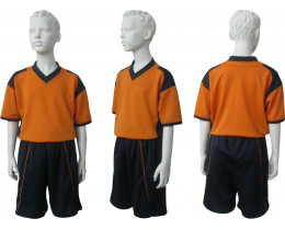 Форма футбольная подростковая Барс М 6 оранжево-тёмно-синяя