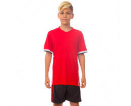 Форма футбольна підліткова СО-1703  червоно-чорна