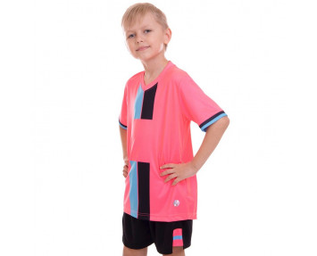 Форма футбольная подростковая СО-2001 розово-черная