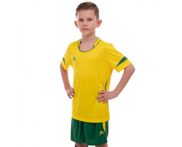 Форма футбольная  детская LD-5015 желто-зеленая
