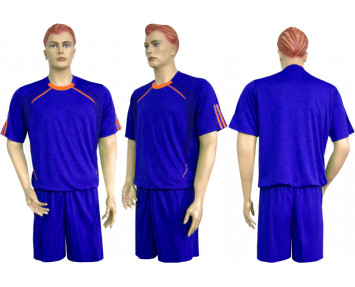Форма футбольная 318 сине-оранжевая